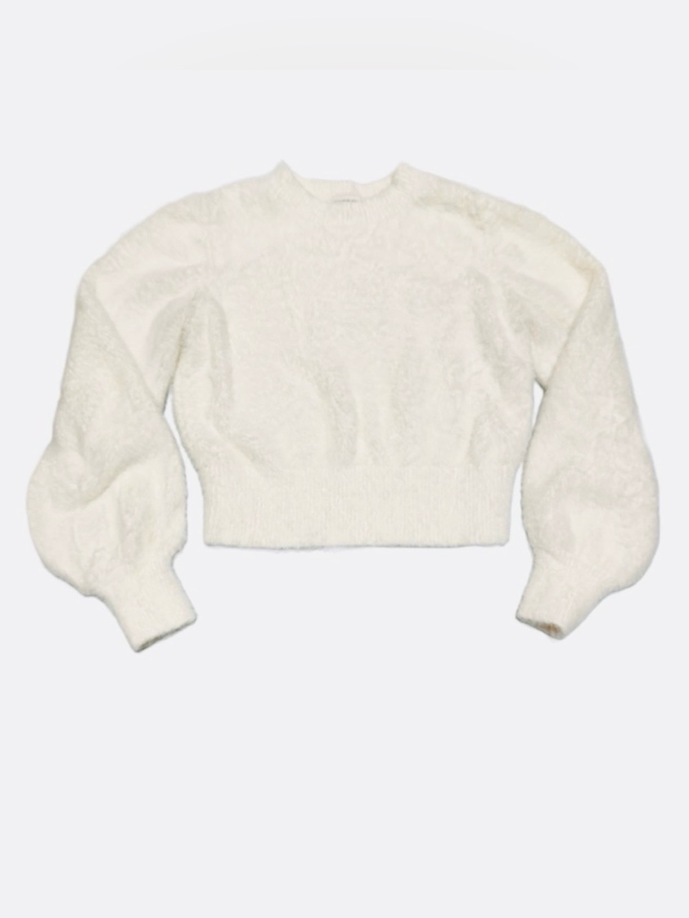 SUNDAY BEST Aritzia 2 Pc Crop Top Bundle Size Small Fuzzy Sweater Waffle Knit - Picture 8 of 13